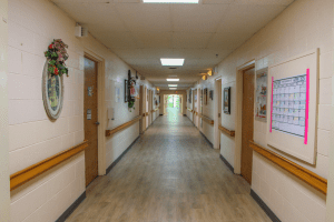 Nursing Home Savannah TN hallway view